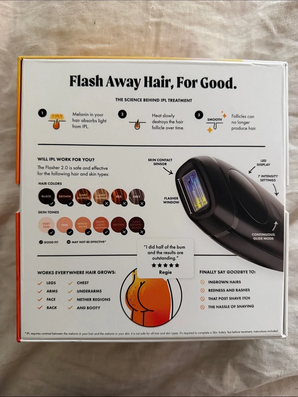 The Flasher 2.0 IPL Hair Reduction Device — Matte Black